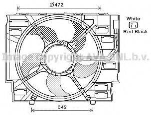 AVA QUALITY COOLING BW7536 Вентилятор, охлаждение двигателя