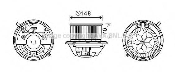 AVA QUALITY COOLING BW8462 Электродвигатель, вентиляция салона