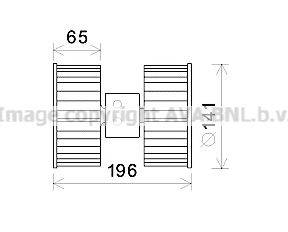 AVA QUALITY COOLING BW8475 Электродвигатель, вентиляция салона