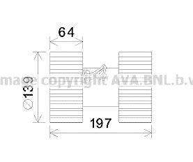 AVA QUALITY COOLING BW8480 Электродвигатель, вентиляция салона