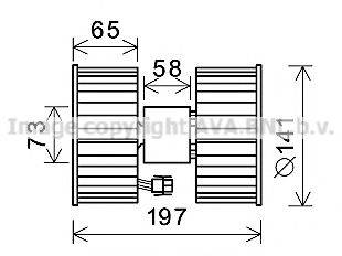 AVA QUALITY COOLING BW8483 Электродвигатель, вентиляция салона