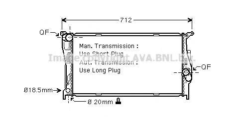 AVA QUALITY COOLING BWA2293 Радиатор, охлаждение двигателя