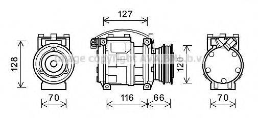 AVA QUALITY COOLING BWAK232 Компрессор, кондиционер