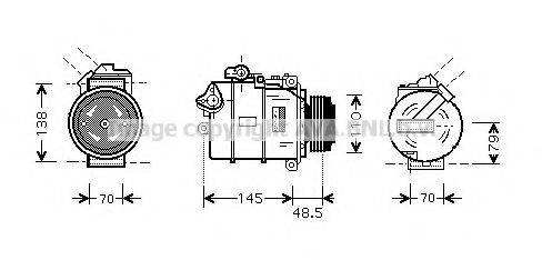 AVA QUALITY COOLING BWAK309 Компрессор, кондиционер