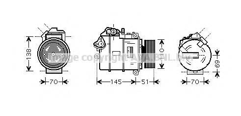 AVA QUALITY COOLING BWAK320 Компрессор, кондиционер