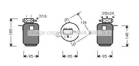 AVA QUALITY COOLING BWD028 Осушитель, кондиционер