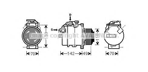 AVA QUALITY COOLING BWK411 Компрессор, кондиционер