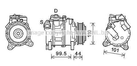 AVA QUALITY COOLING BWK492 Компрессор, кондиционер