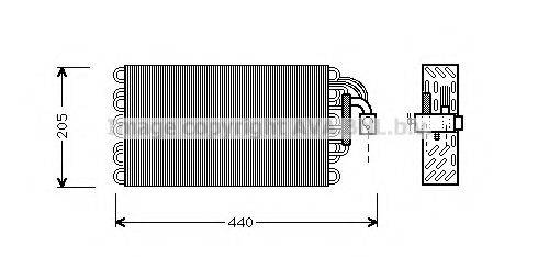 AVA QUALITY COOLING BWV003 Испаритель, кондиционер