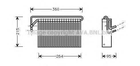 AVA QUALITY COOLING BWV024 Испаритель, кондиционер