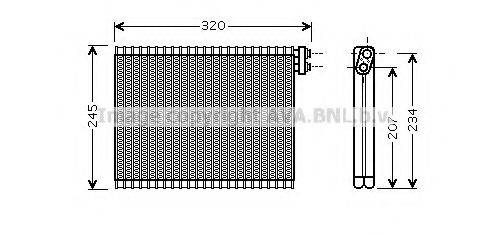 AVA QUALITY COOLING BWV339 Испаритель, кондиционер