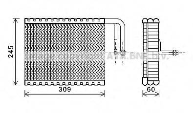 AVA QUALITY COOLING BWV440 Испаритель, кондиционер