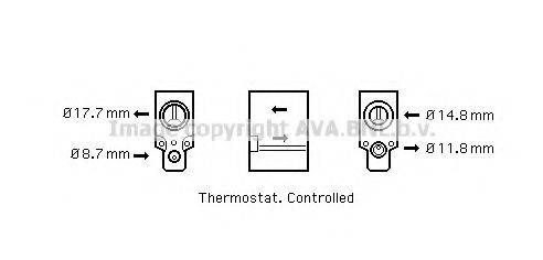 AVA QUALITY COOLING CN1221 Расширительный клапан, кондиционер