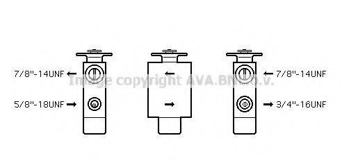 AVA QUALITY COOLING CN1223 Расширительный клапан, кондиционер