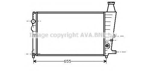 AVA QUALITY COOLING CN2011 Радиатор, охлаждение двигателя