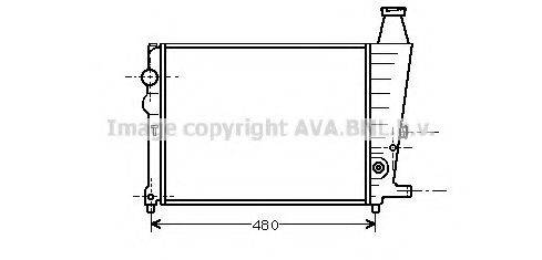 AVA QUALITY COOLING CN2013 Радиатор, охлаждение двигателя