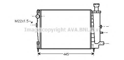 AVA QUALITY COOLING CN2027 Радиатор, охлаждение двигателя