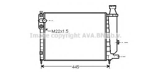 AVA QUALITY COOLING CN2046 Радиатор, охлаждение двигателя