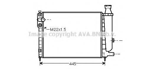 AVA QUALITY COOLING CN2048 Радиатор, охлаждение двигателя