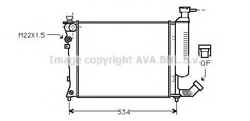 AVA QUALITY COOLING CN2059 Радиатор, охлаждение двигателя