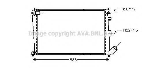 AVA QUALITY COOLING CN2066 Радиатор, охлаждение двигателя