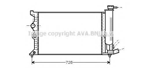 AVA QUALITY COOLING CN2067 Радиатор, охлаждение двигателя