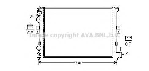 AVA QUALITY COOLING CN2078 Радиатор, охлаждение двигателя