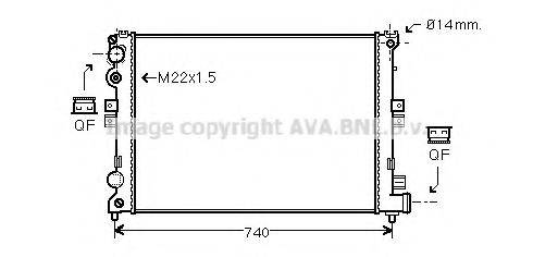 AVA QUALITY COOLING CN2079 Радиатор, охлаждение двигателя