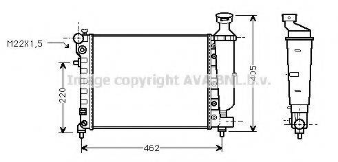 AVA QUALITY COOLING CN2115 Радиатор, охлаждение двигателя