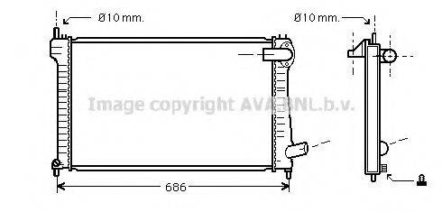 AVA QUALITY COOLING CN2171 Радиатор, охлаждение двигателя