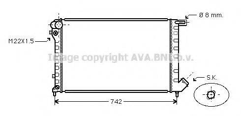 AVA QUALITY COOLING CN2198 Радиатор, охлаждение двигателя