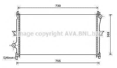 AVA QUALITY COOLING CN2278 Радиатор, охлаждение двигателя