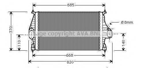 AVA QUALITY COOLING CN4050 Интеркулер