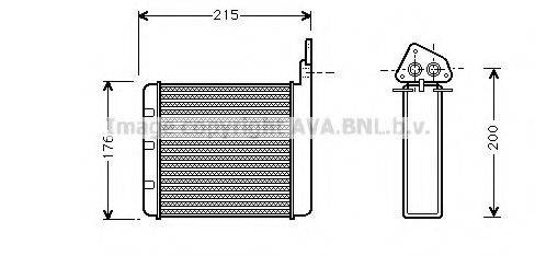 AVA QUALITY COOLING CN6052 Теплообменник, отопление салона