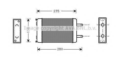 AVA QUALITY COOLING CN6053 Теплообменник, отопление салона