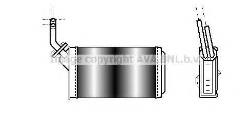 AVA QUALITY COOLING CN6056 Теплообменник, отопление салона