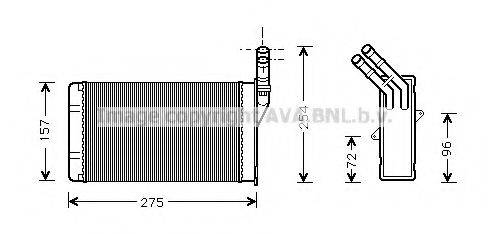 AVA QUALITY COOLING CN6150 Теплообменник, отопление салона