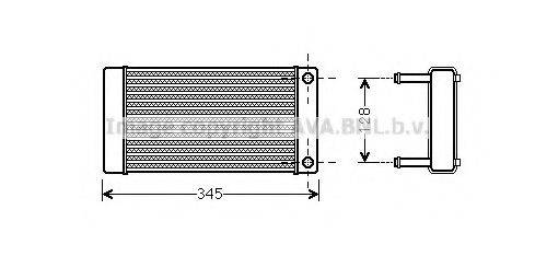 AVA QUALITY COOLING CN6265 Теплообменник, отопление салона