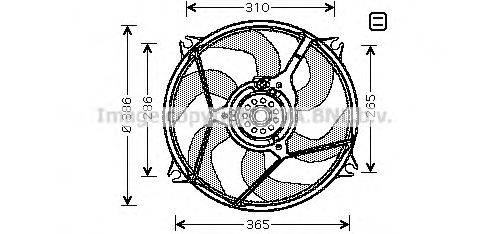 AVA QUALITY COOLING CN7530 Вентилятор, охлаждение двигателя