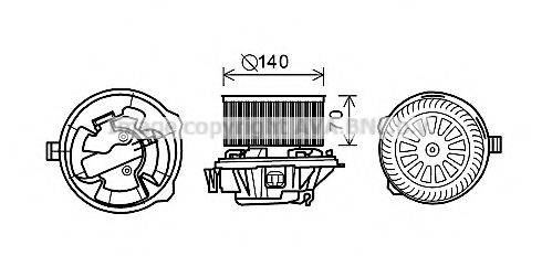 AVA QUALITY COOLING CN8288 Электродвигатель, вентиляция салона