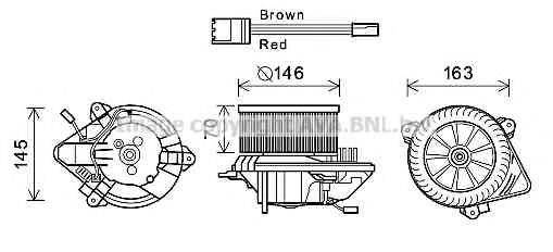 AVA QUALITY COOLING CN8294 Электродвигатель, вентиляция салона