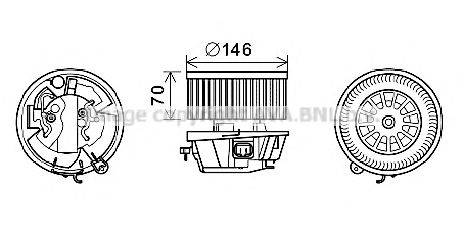 AVA QUALITY COOLING CN8296 Электродвигатель, вентиляция салона