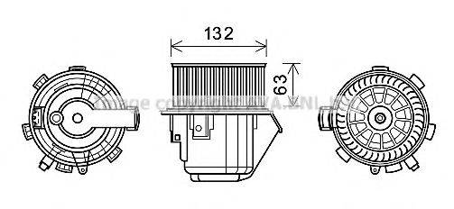 AVA QUALITY COOLING CN8298 Электродвигатель, вентиляция салона