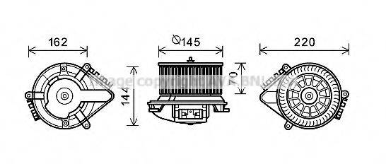 AVA QUALITY COOLING CN8505 Электродвигатель, вентиляция салона