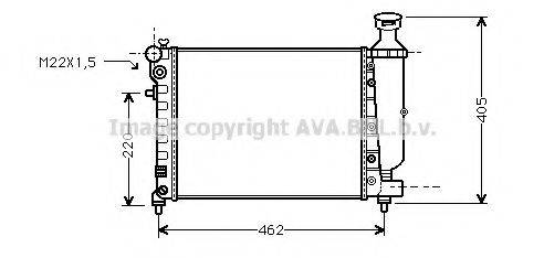 AVA QUALITY COOLING CNA2115 Радиатор, охлаждение двигателя