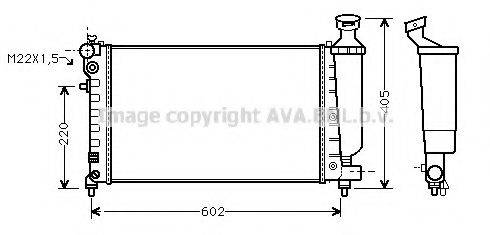 AVA QUALITY COOLING CNA2119 Радиатор, охлаждение двигателя