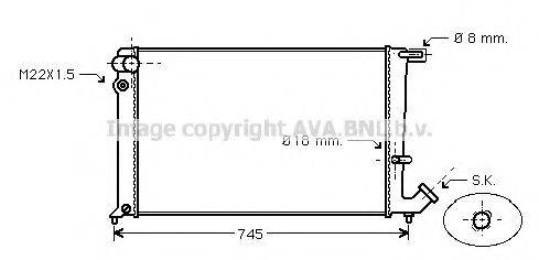 AVA QUALITY COOLING CNA2148 Радиатор, охлаждение двигателя