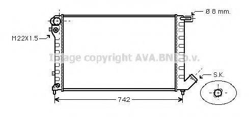 AVA QUALITY COOLING CNA2159 Радиатор, охлаждение двигателя