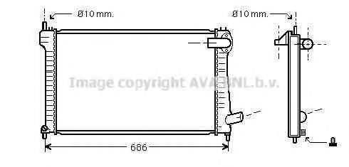 AVA QUALITY COOLING CNA2171 Радиатор, охлаждение двигателя