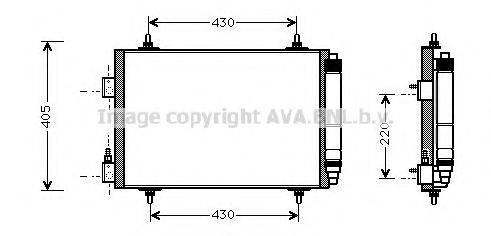 AVA QUALITY COOLING CNA5192D Конденсатор, кондиционер